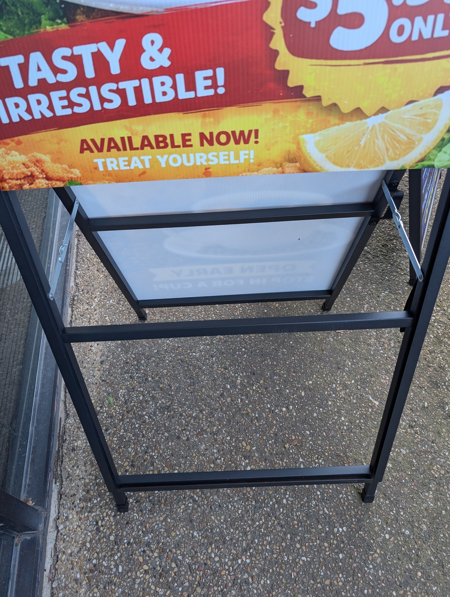 Metal A-Frame Sidewalk Sign