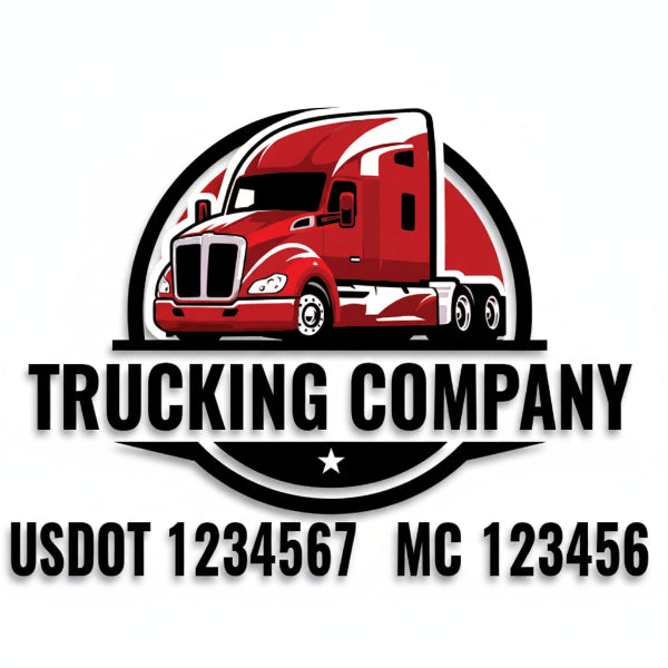 Same Day Semi Truck Stickers / Decals (2 Sides), MC & DOT Lettering, All kinds of printing services