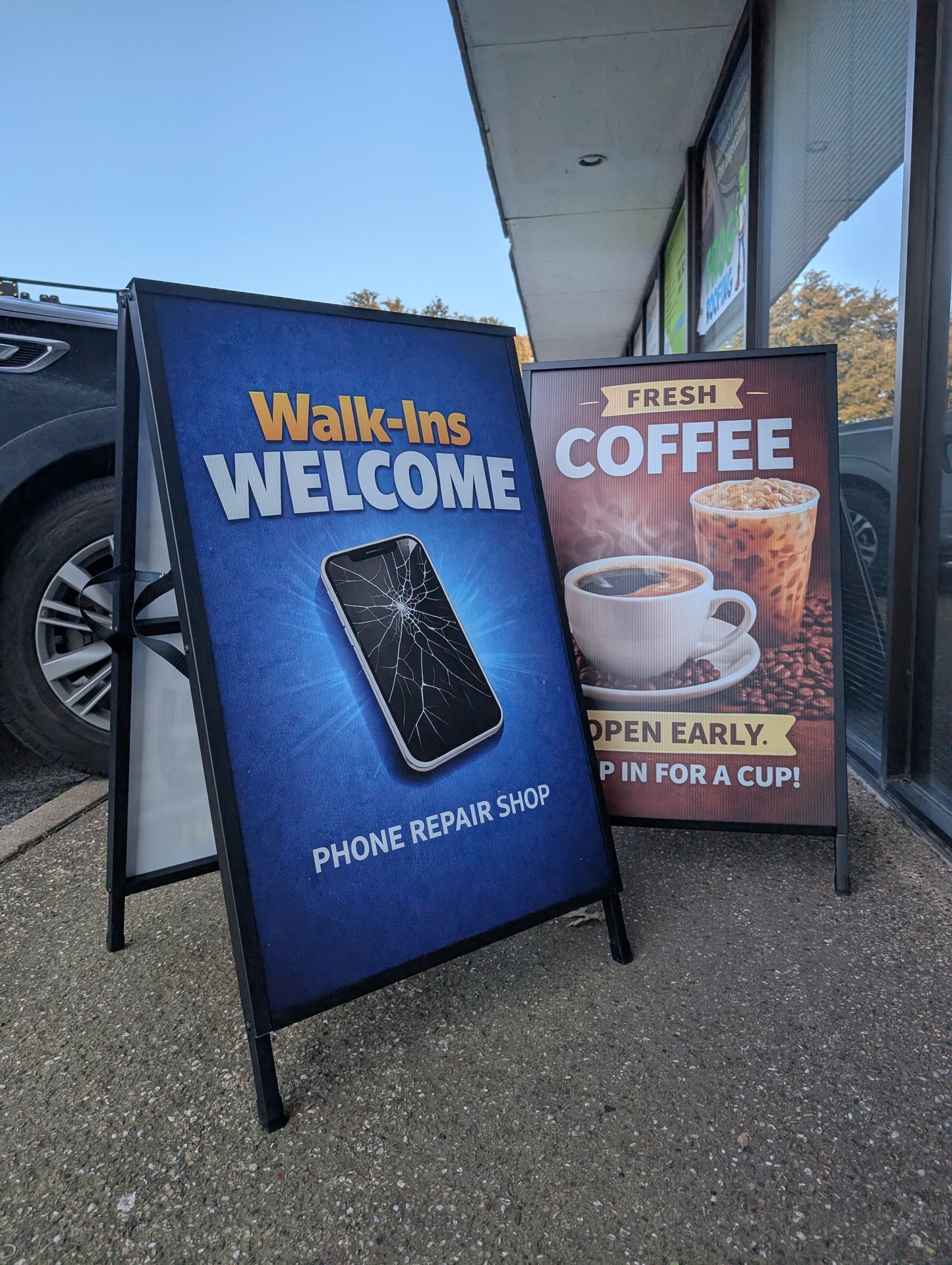 Metal A-Frame Sidewalk Sign