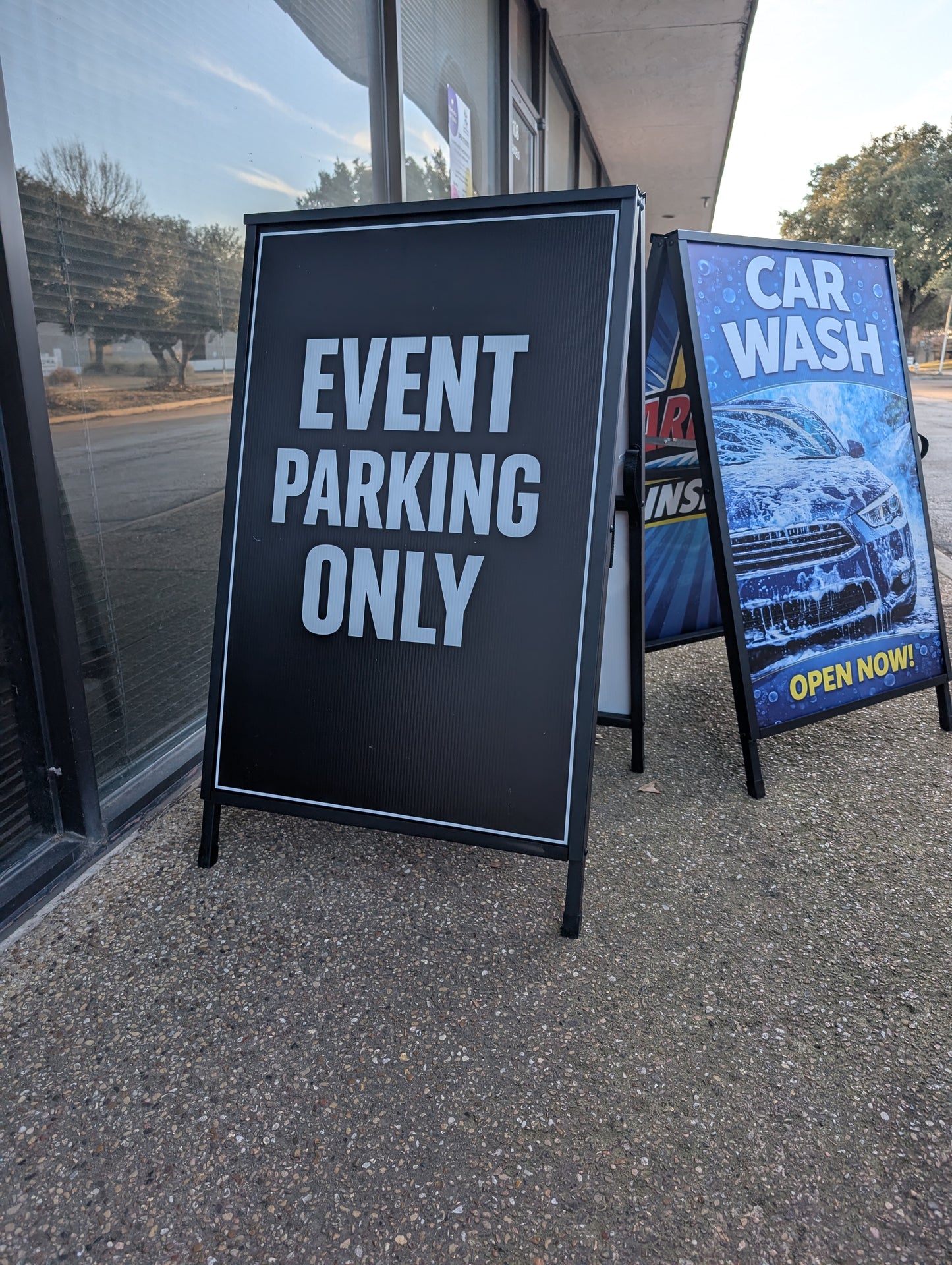 Metal A-Frame Sidewalk Sign